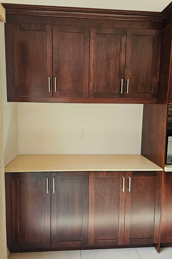 Custom Kitchen & Coffee Station Cabinets in Mississauga